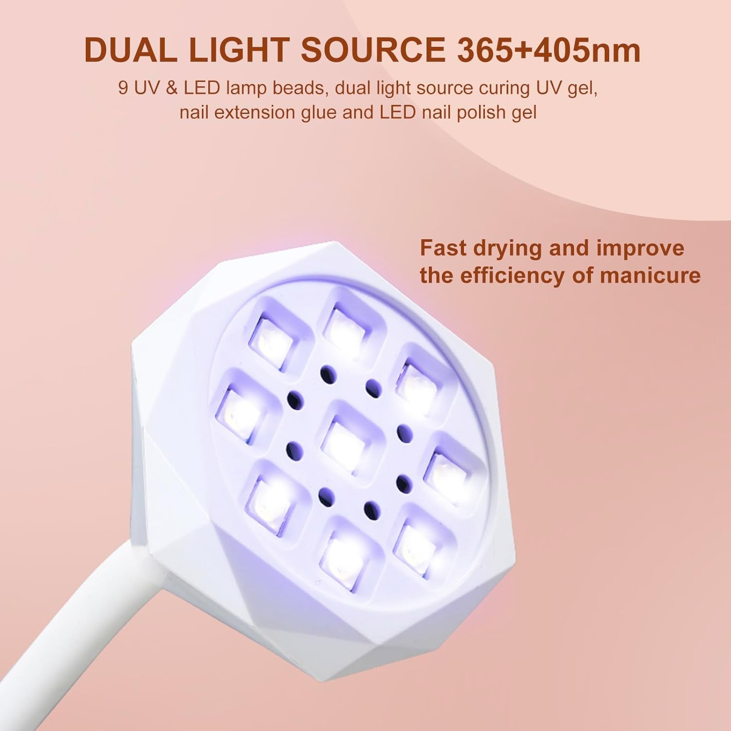 LED UV Nail Lp Recharable Mini UV Light for l X Nails Extens,