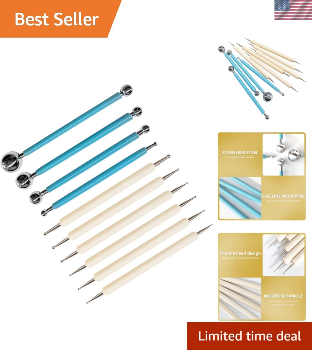 Durable 10Pcs Dotting Tools with 14 Diameters for Endless Artistic Expression