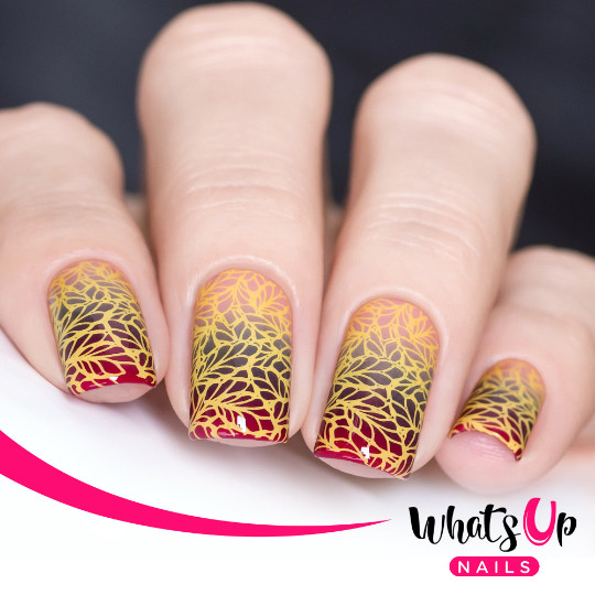 B021 Autumn Tales Stamping Plate For Stamped Nail Art Design