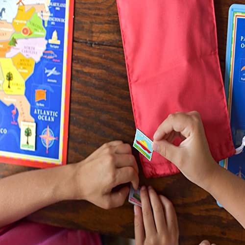 eeBoo: United States Geography Bingo Game, for 2 to 6 1 EA, Multicolor