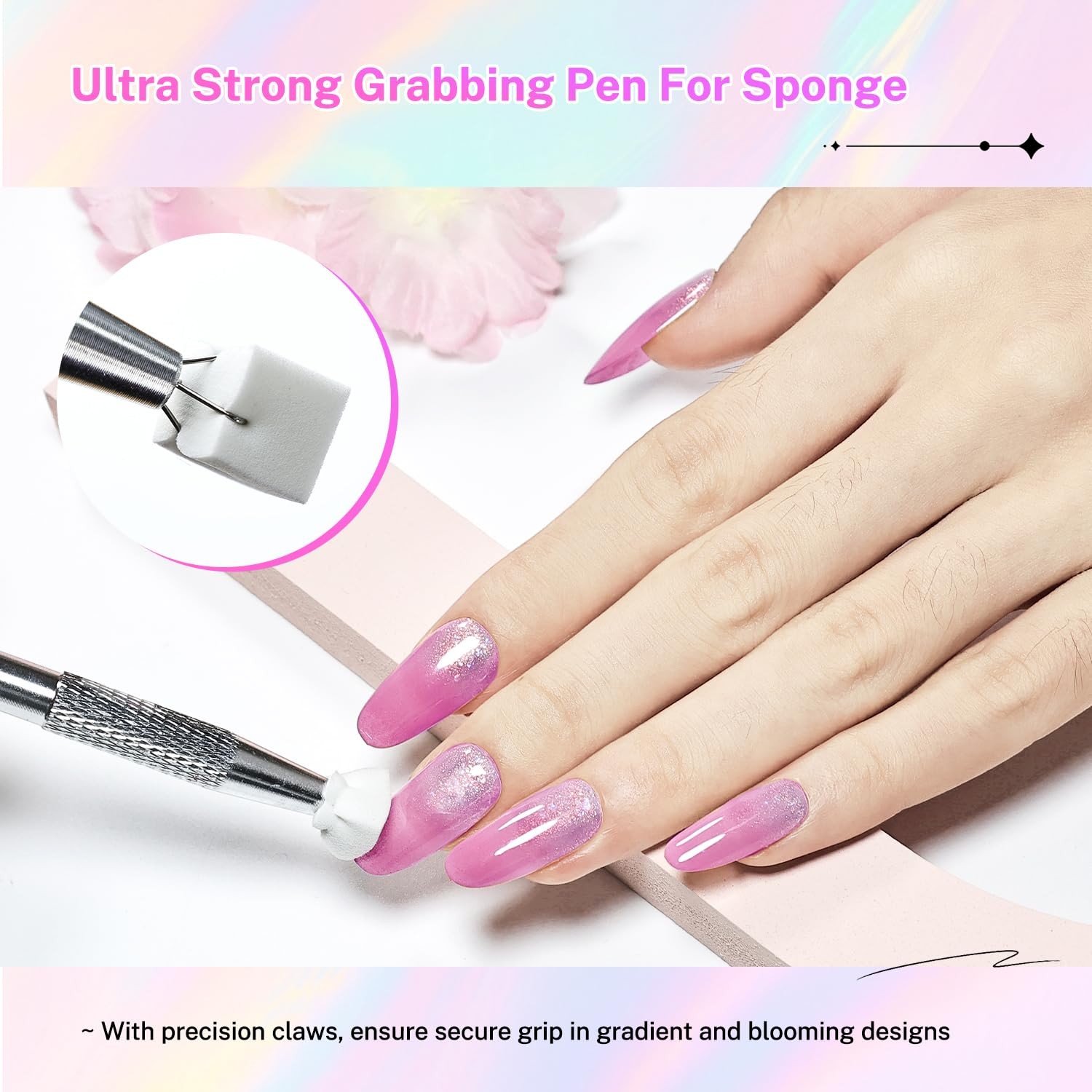JODSONE 100PCS Soft Nail Multiple colors for gradient and blush nail art