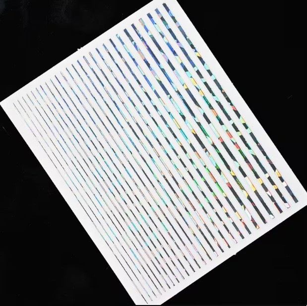 3D Stripe Line Nail Art Stickers: DIY Adhesive Decals