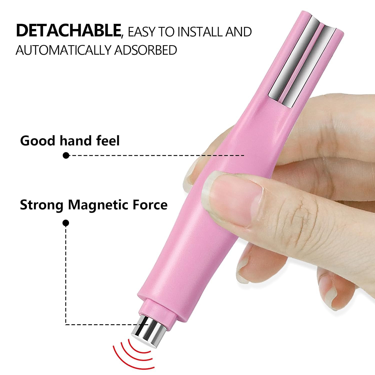 3 in 1 Cat Eye Magnet for Nails, Upgraded Nail Magnet Pen with Strong Magnet for