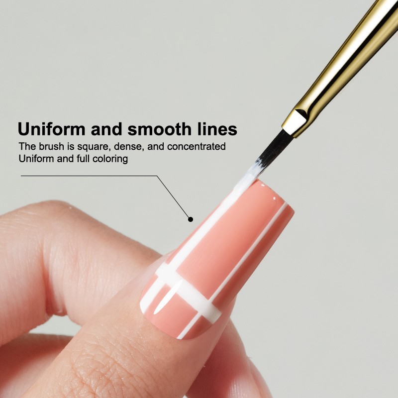1/2PCS French Plaid Nail Art Brushes Set Line Grid Pattern Drawing Pen