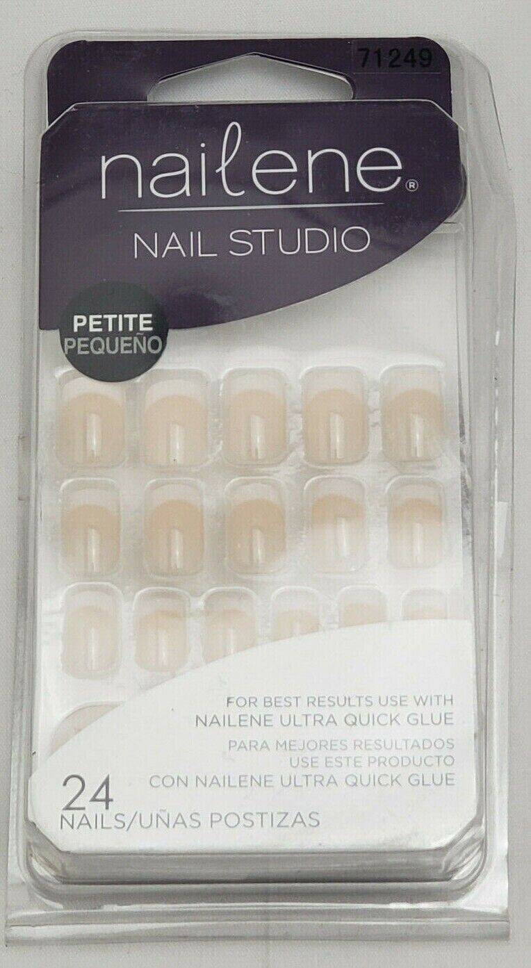 Nailene Petite Length Square Shape, 71249 French Manicure—-F81+N36