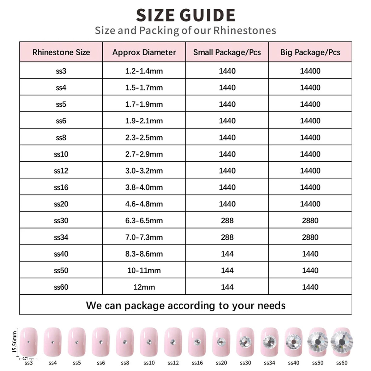 Glass Flatback Rhinestones, Golden Shadow Crystal Gems for Nail Art DIY
