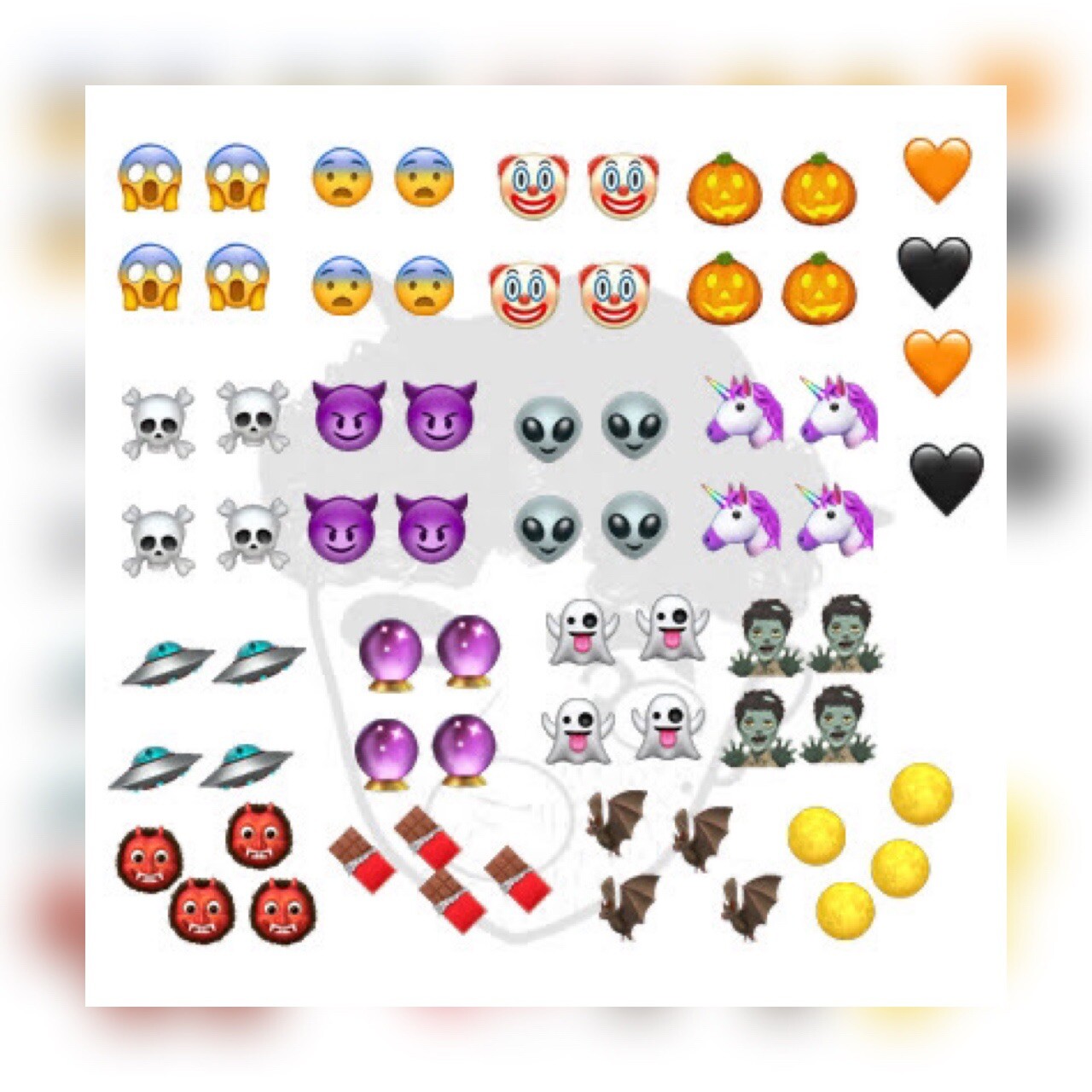 Nail Art Stickers Water Decals Transfers- iPhone Emoji
