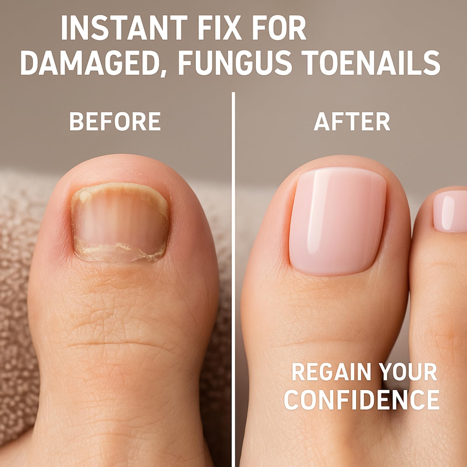 Straight Flat Toe Dual Forms for Polygel,GlimightyX Square Toenail L, Clear