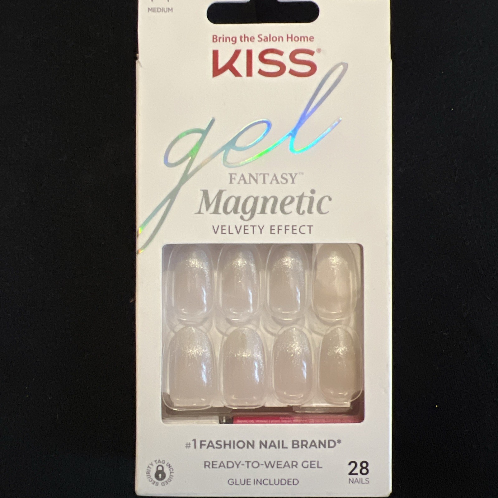 New Kiss Gel Fantasy Magnetic Nails Glue Included Medium Length