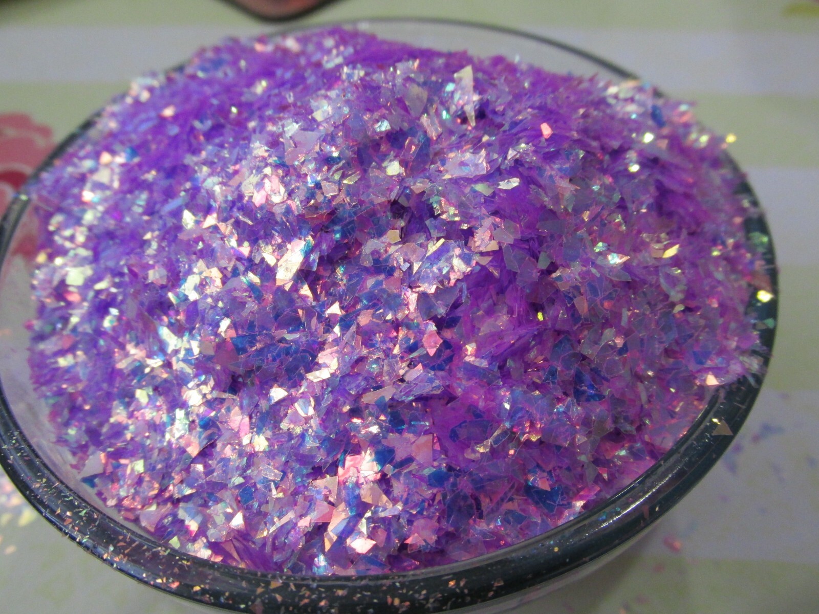 Fantasy Unicorn Dandruff glitter Mylar micro shards nail art tumblers slime