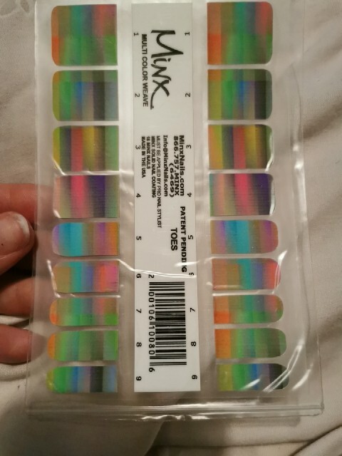 Multi Colour Weave (toes) MINX PROFESSIONAL NAIL WRAPS NEW SALON QUALITY