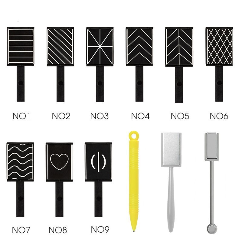 14Pcs Cat Eye Magnet For Nails UV Gel Polish Magnet Pens Stick Nail Art Pen Tool