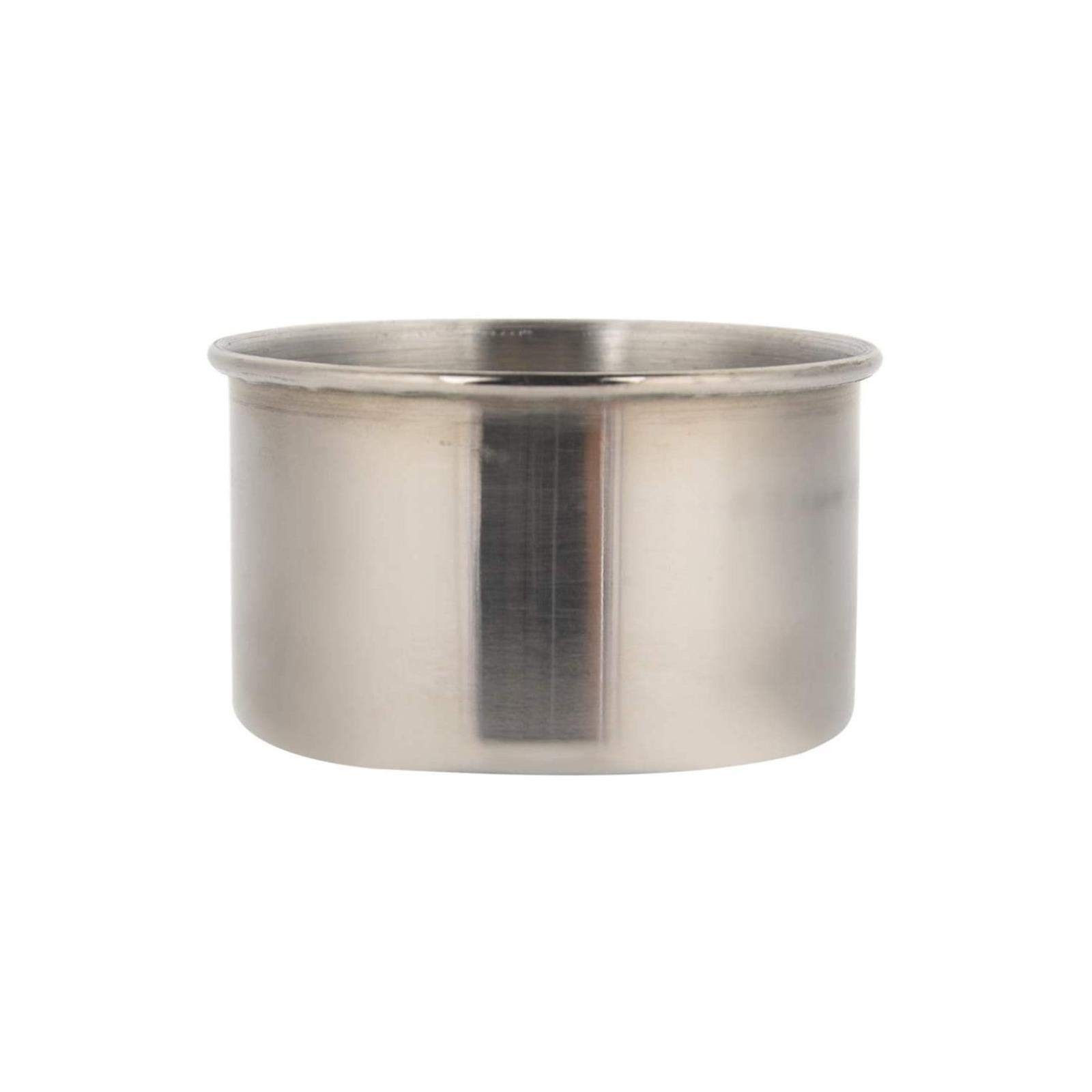 3pcs/set Nail Art Powder & Liquid Cup, Stainless Steel Acrylic as shown