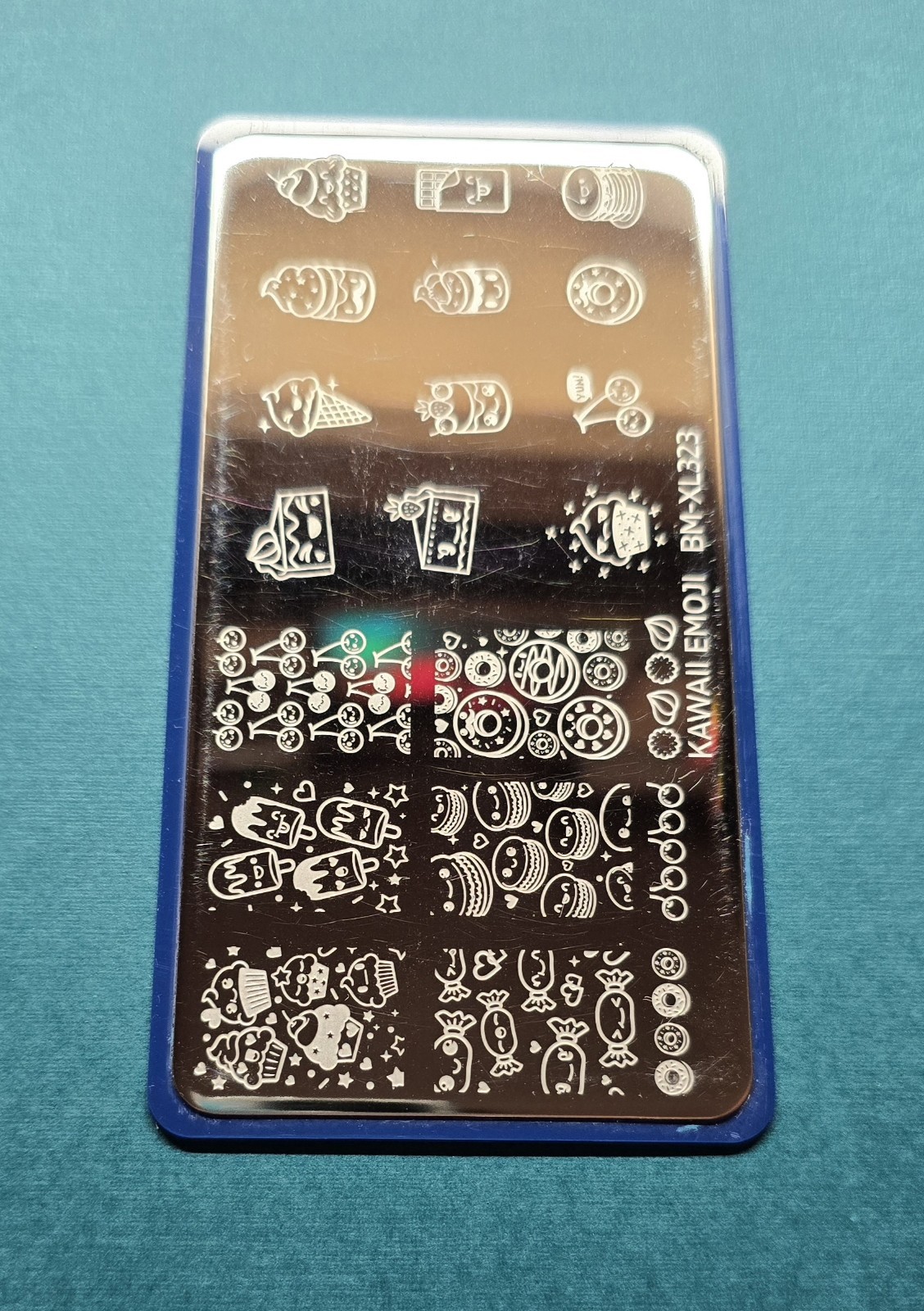 Maniology Bundle Monster BM-XL323 Kawaii Emoji Food Candy Donut Nail Stamp Plate