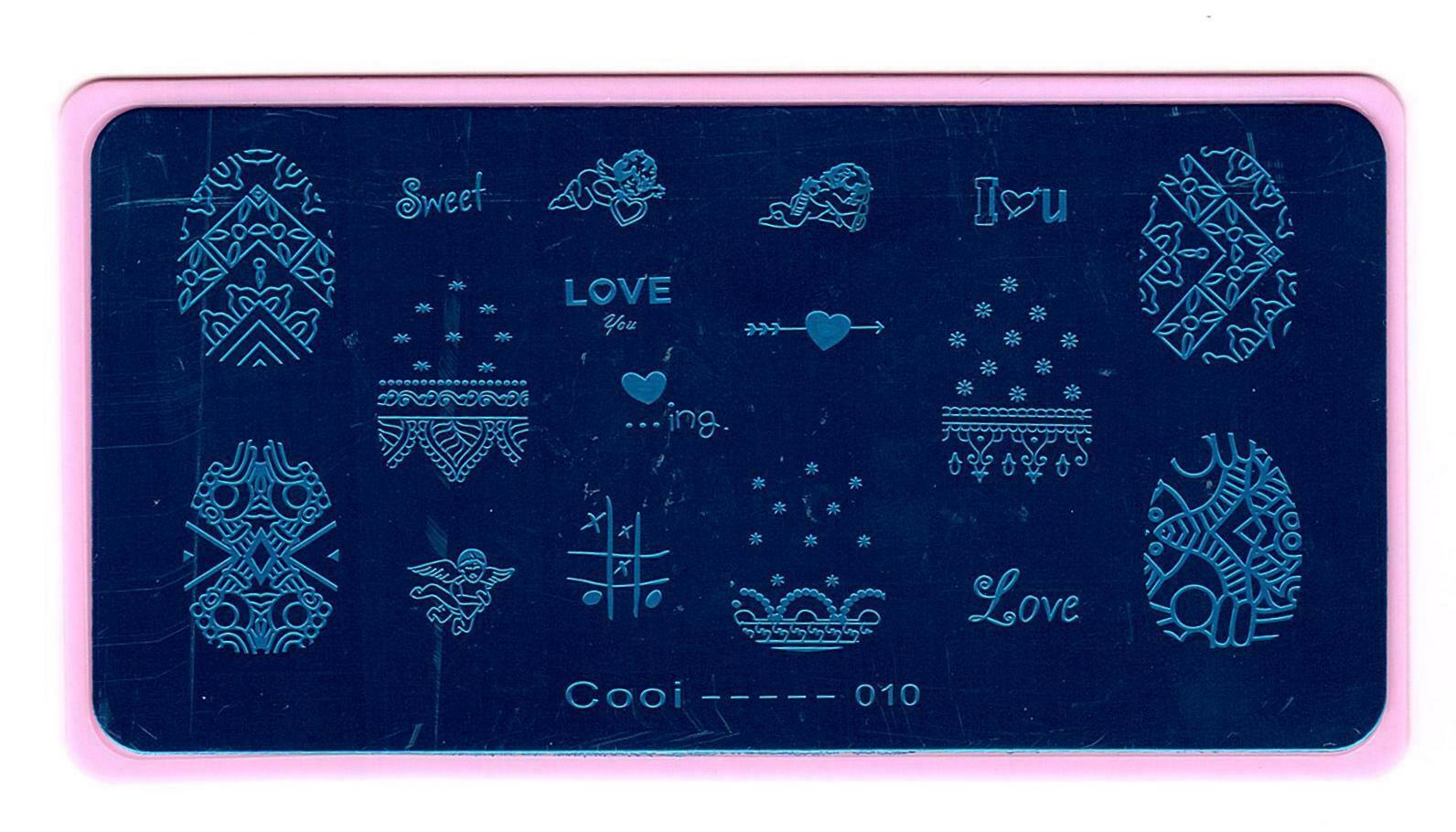 Valentine Love U Nail Art Stamping Printing Manicure DIY Template Image Plate