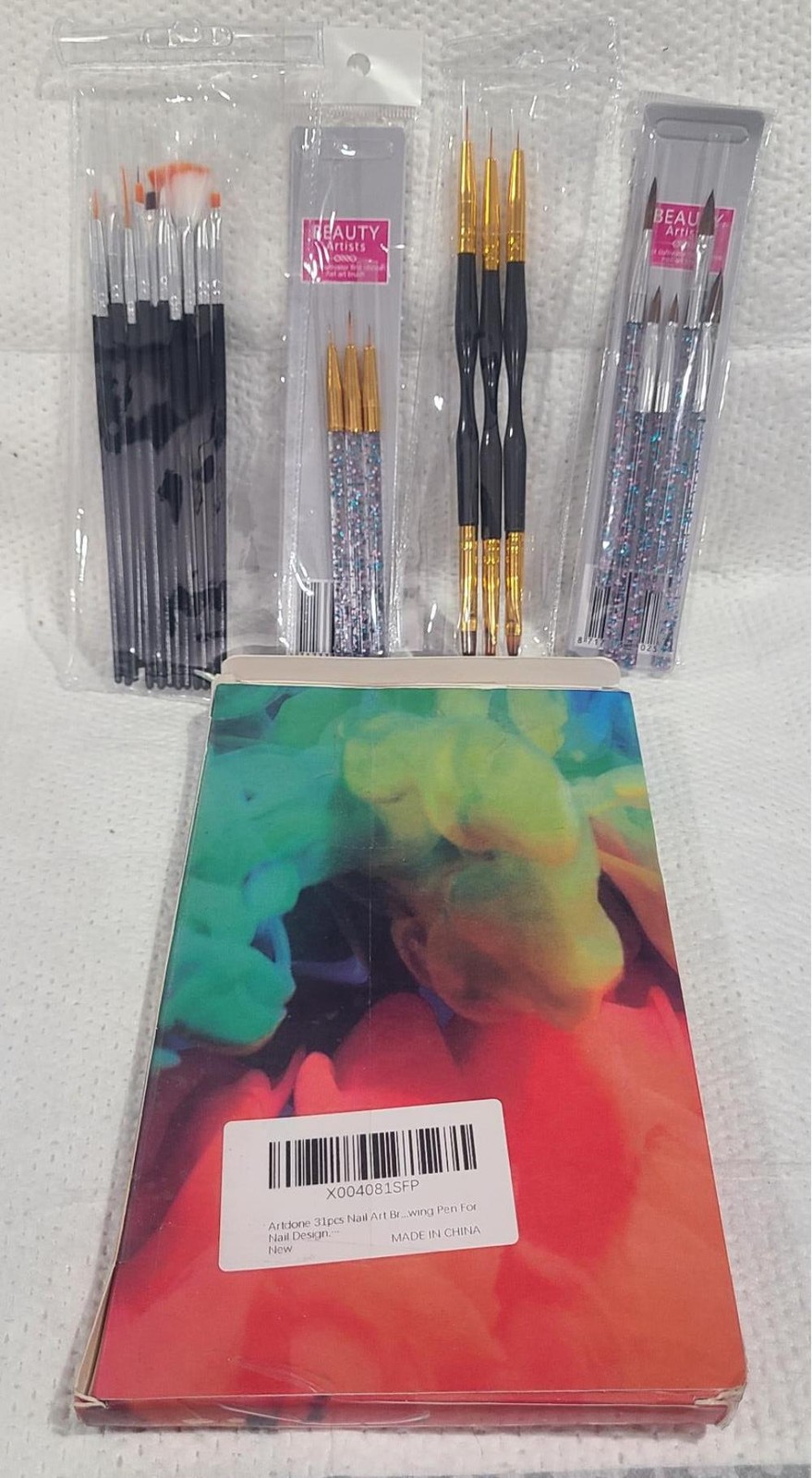 Artdone 31pcs Nail Art Brushes,Nail Art Tool Set,Nail Dotting Tools
