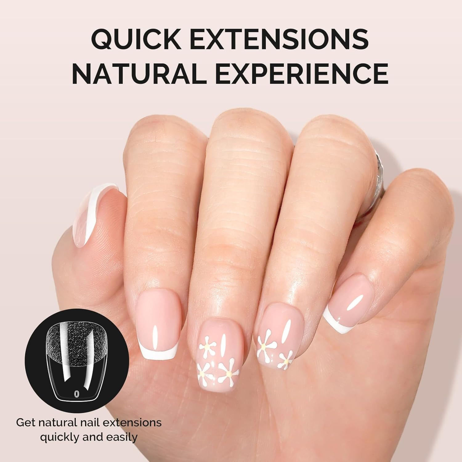 Extra Short Ballerina X Nail Tips – 300Pcs 15 Sizes Clear Acrylic, Half Matte Fu
