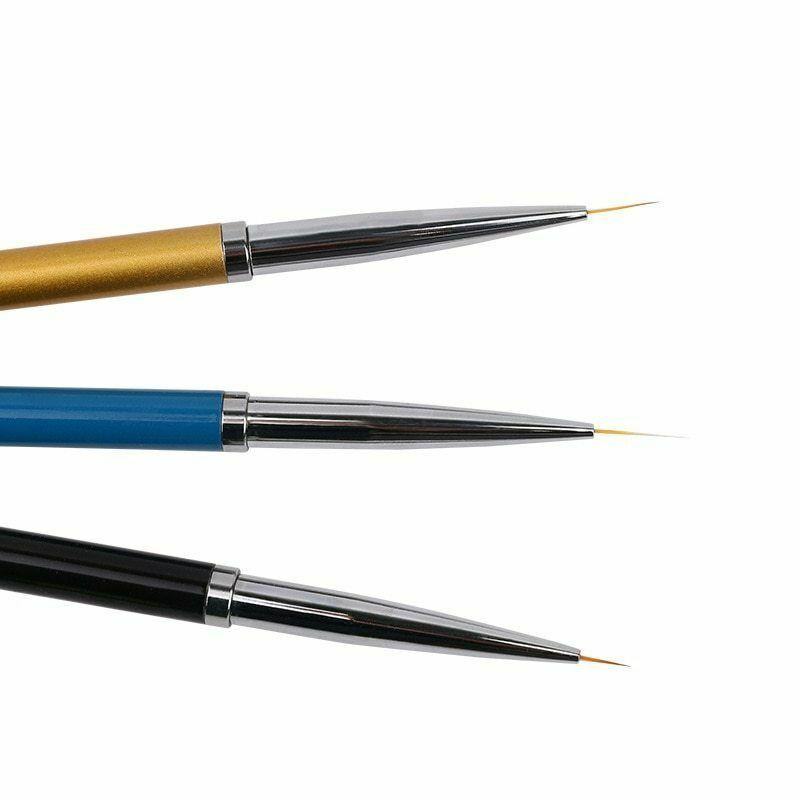 Nail Art Brush Liner Pens UV Gel Polish Paint Drawing Liner Brush Manicure 3pcs