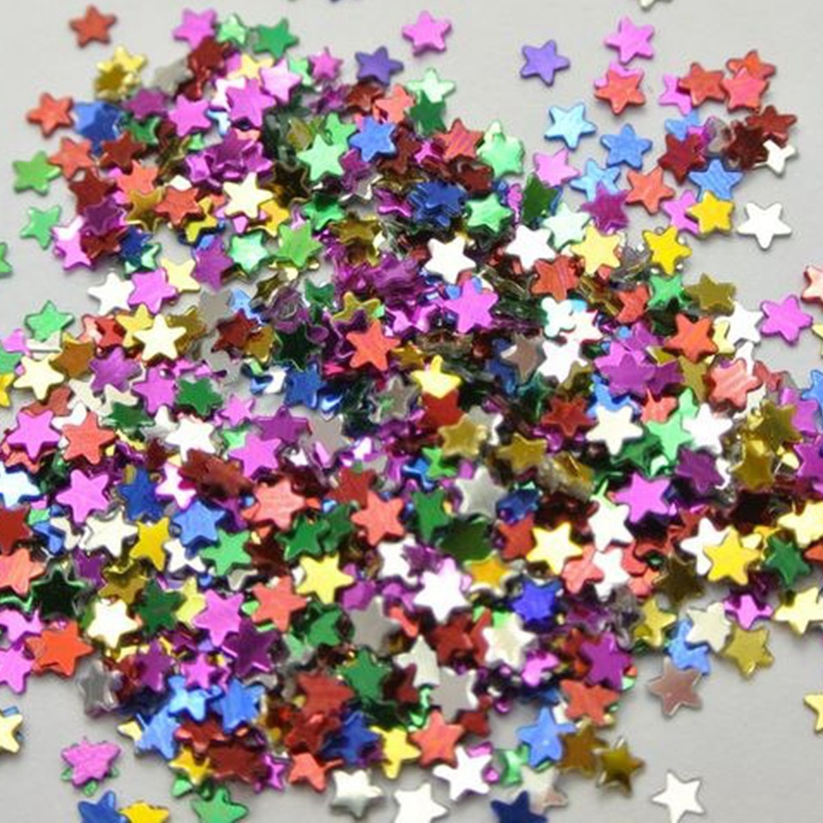 50Gram Mixed Color Metallic Star Sequins Loose Tiny 4mm Nail Art Scrapbook Craft
