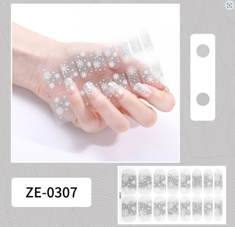 Nail Wraps Christmas Snowflake Santa Stickers Polish Manicure Art Decor DIY NH24