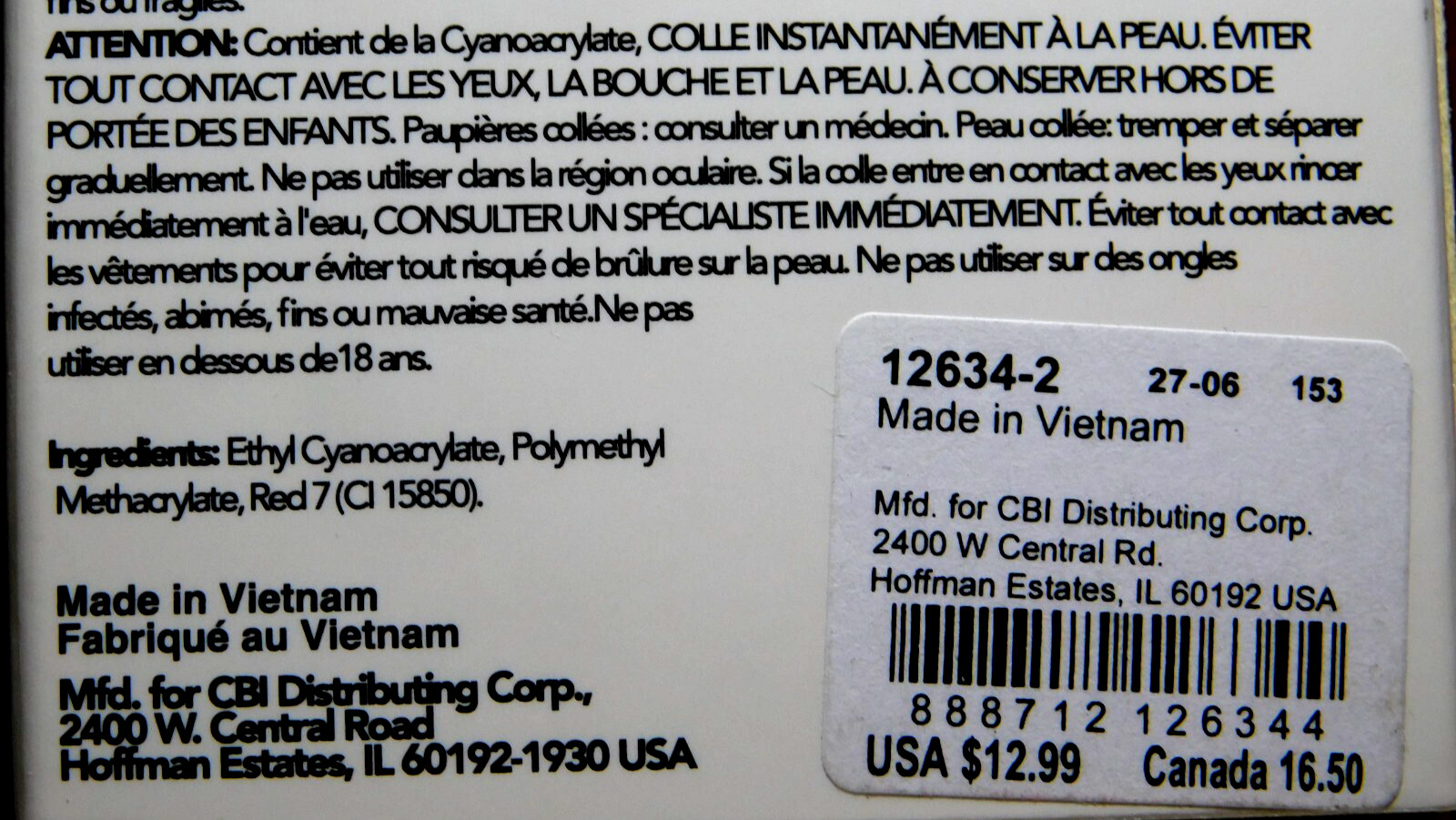 CBI Distributing Corp.~Icing 24 Faux Nails Vegan #AF.AM Baby Soft Light Pink