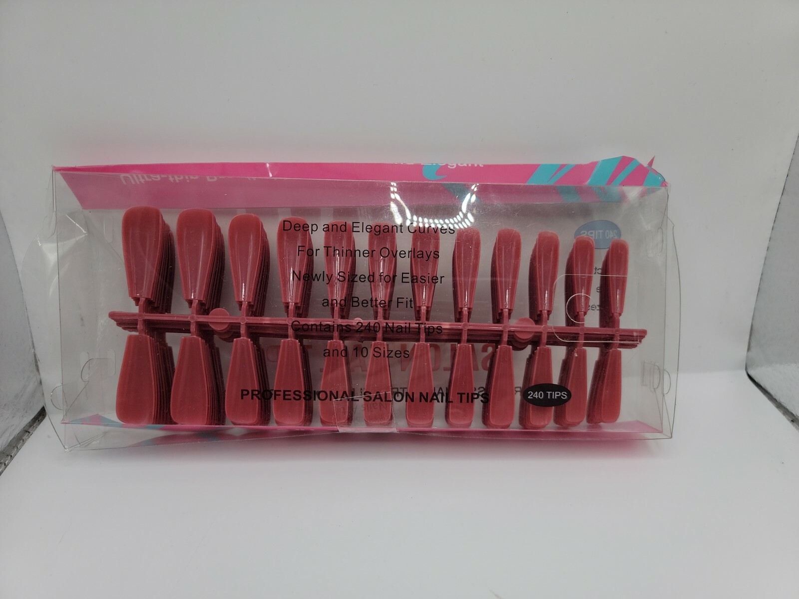 240pcs Coffin Press on Nails Long False Nails Ballerina Full Cover Coffee