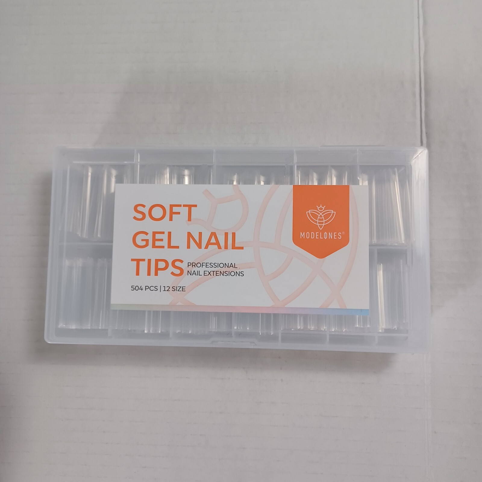 Modelones Soft Gel Nail Tips NEW (504 Pc. 12 Sizes) Professional Nail Extensions
