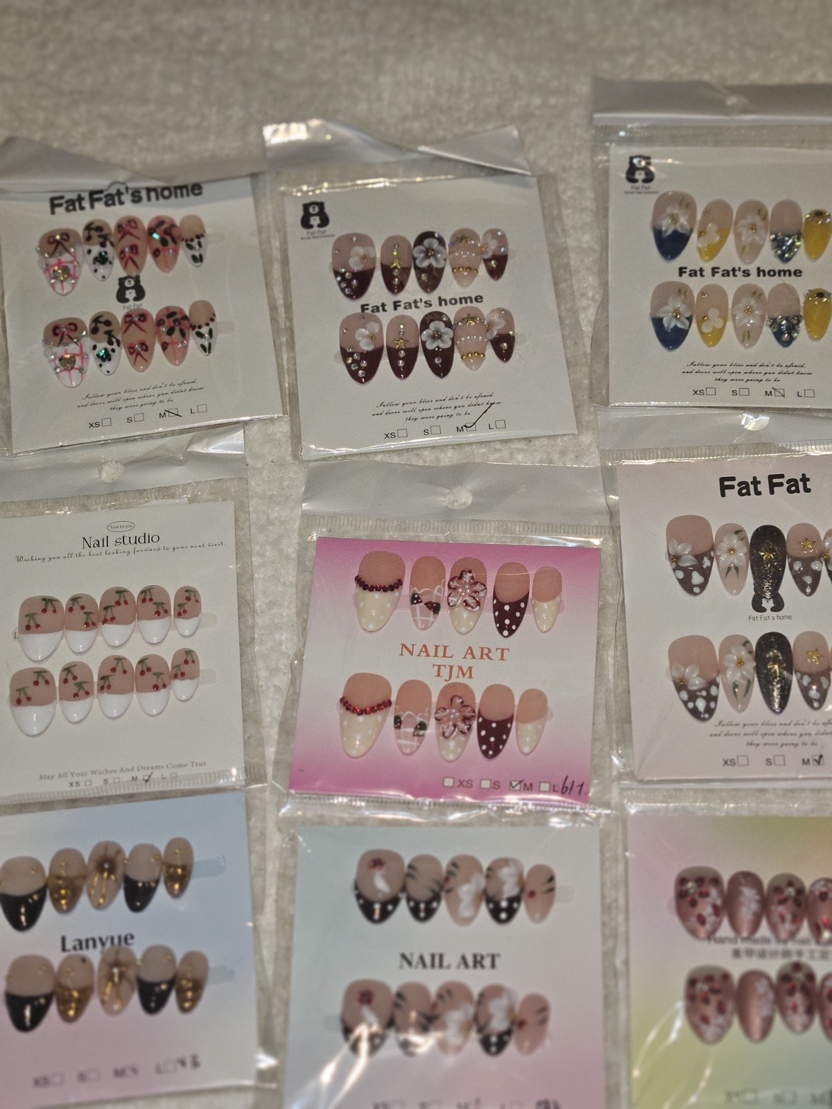 Press On Nail Bundle Medium Size 13 Sets
