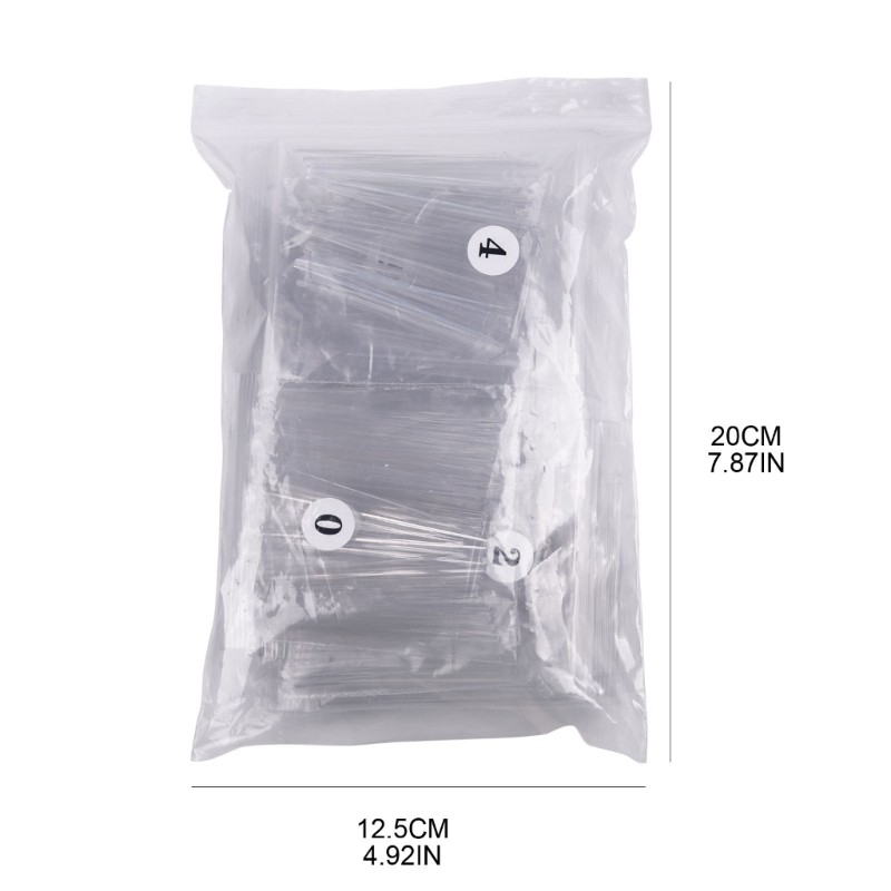 Clear Long Stiletto Nail Tips Half Cover Acrylic False Nail Tips Fake-Nail Tips