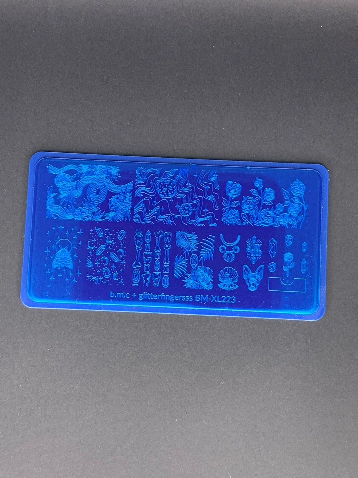 Maniology Bundle Monster BMC Glitterfingersss BM-XL223 Collab Nail Stamp Plate
