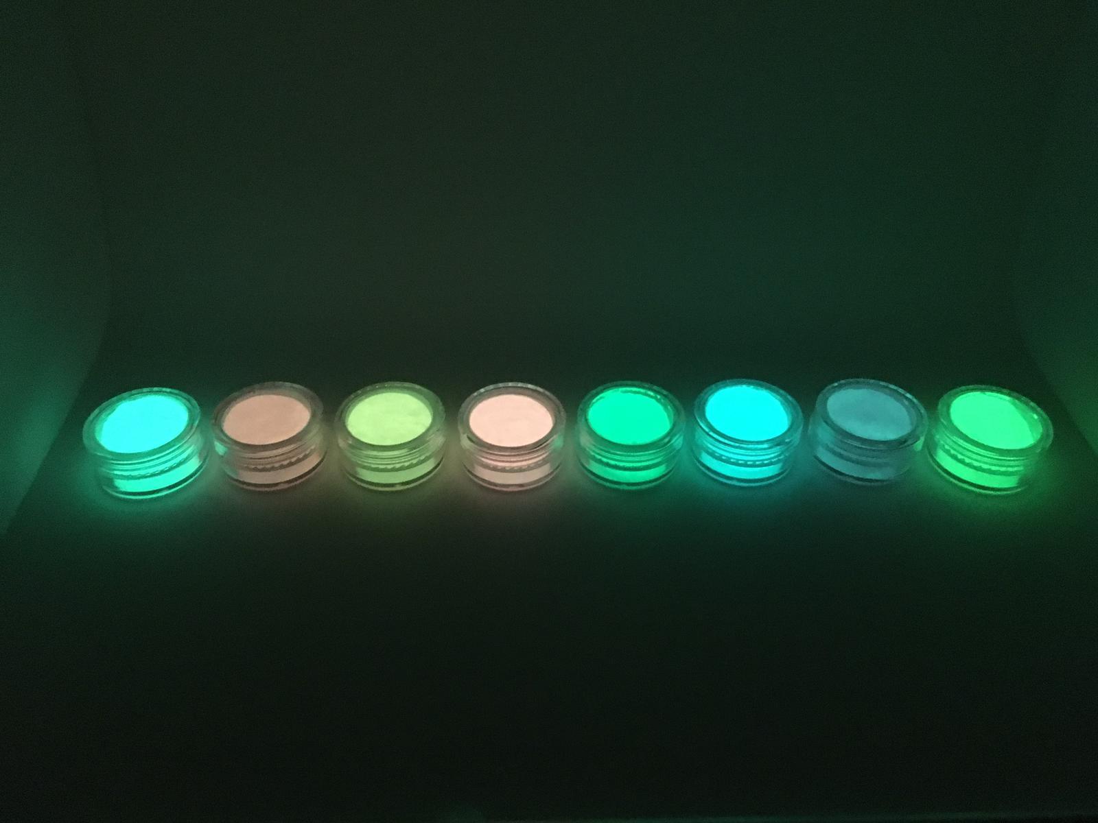 Glow in the Dark Nail Powder Neon Flash Luminous Glowing Nails Pigment Colours