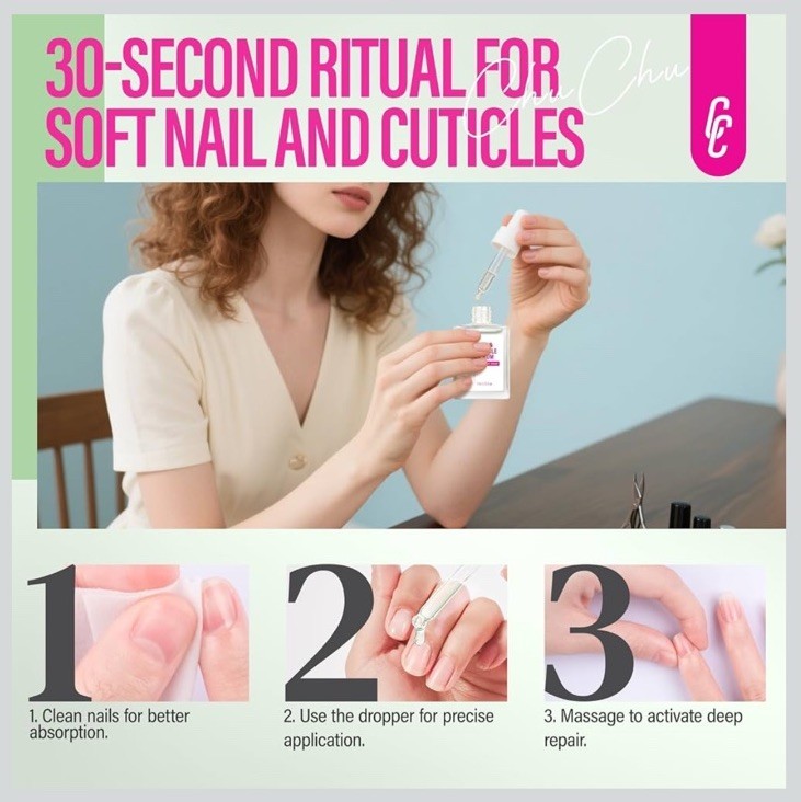 Nail Growth and Strengthening Serum for 0.51 Fl Oz (Pack of 2) Honey Milk