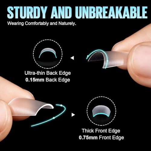 Short Coffin Nail Tips, Acrylic Nails Half Cover 240Pcs short coffin nail tips
