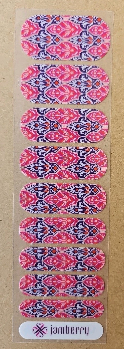 JAMBERRY VINTAGE DECO HALF SHEET NAIL WRAP GGG FEBRUARY 2015