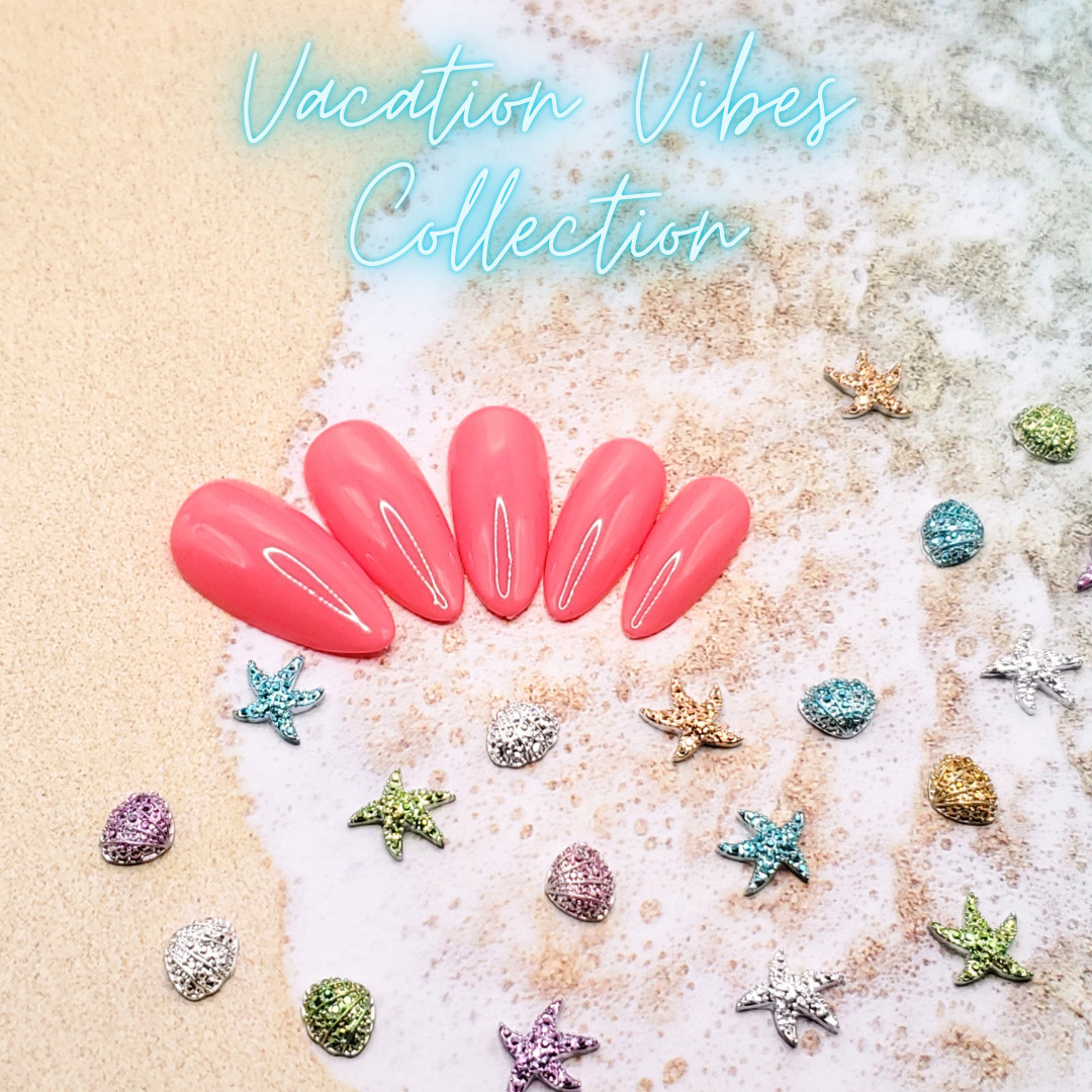 #405 Neon Pink Press On Nails | Handmade | Hard Gel Glue On Nails