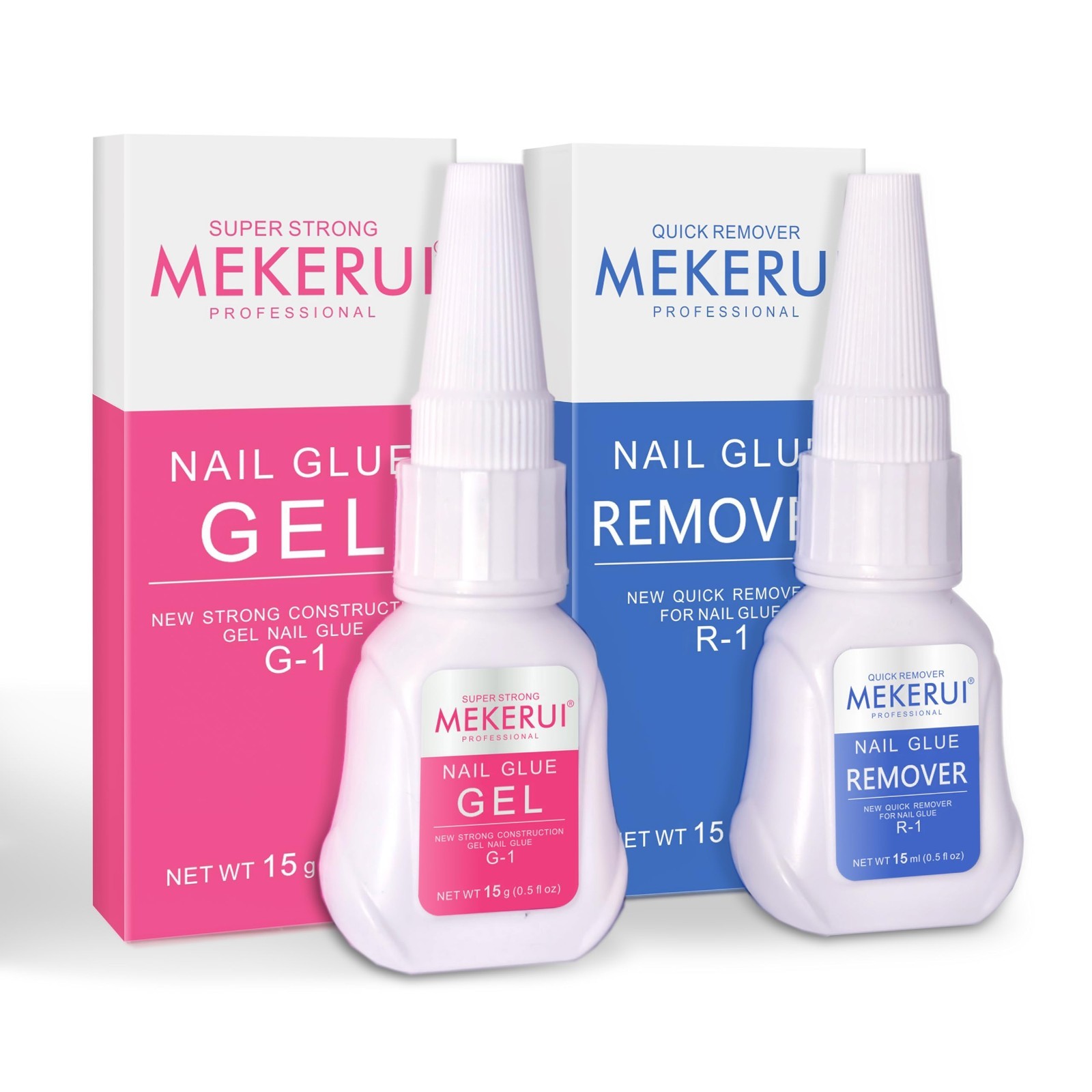 Nail Glue & Remover Kit – 30+ Days Long-Lasting Gel, No UV Light, Quick Dropper