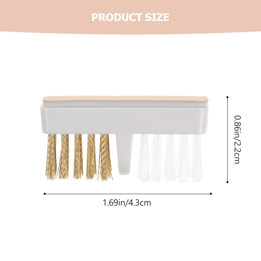 3 PCS Steel Wire Brush for Drill Professional Nail Brushes Bit Cleaner