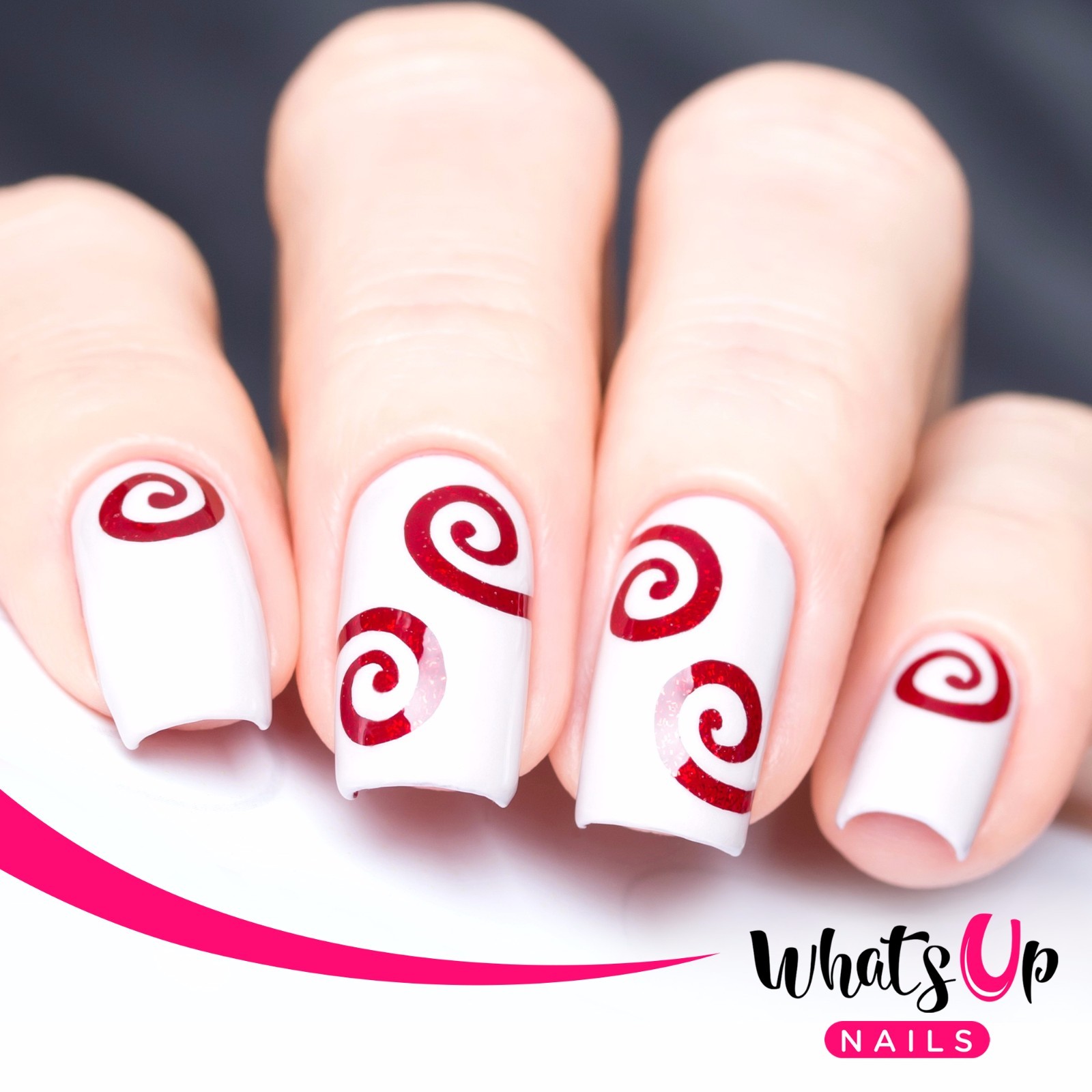 Swirl Tape for Nail Art, Spiral Stickers for Nails, Nail Vinyls