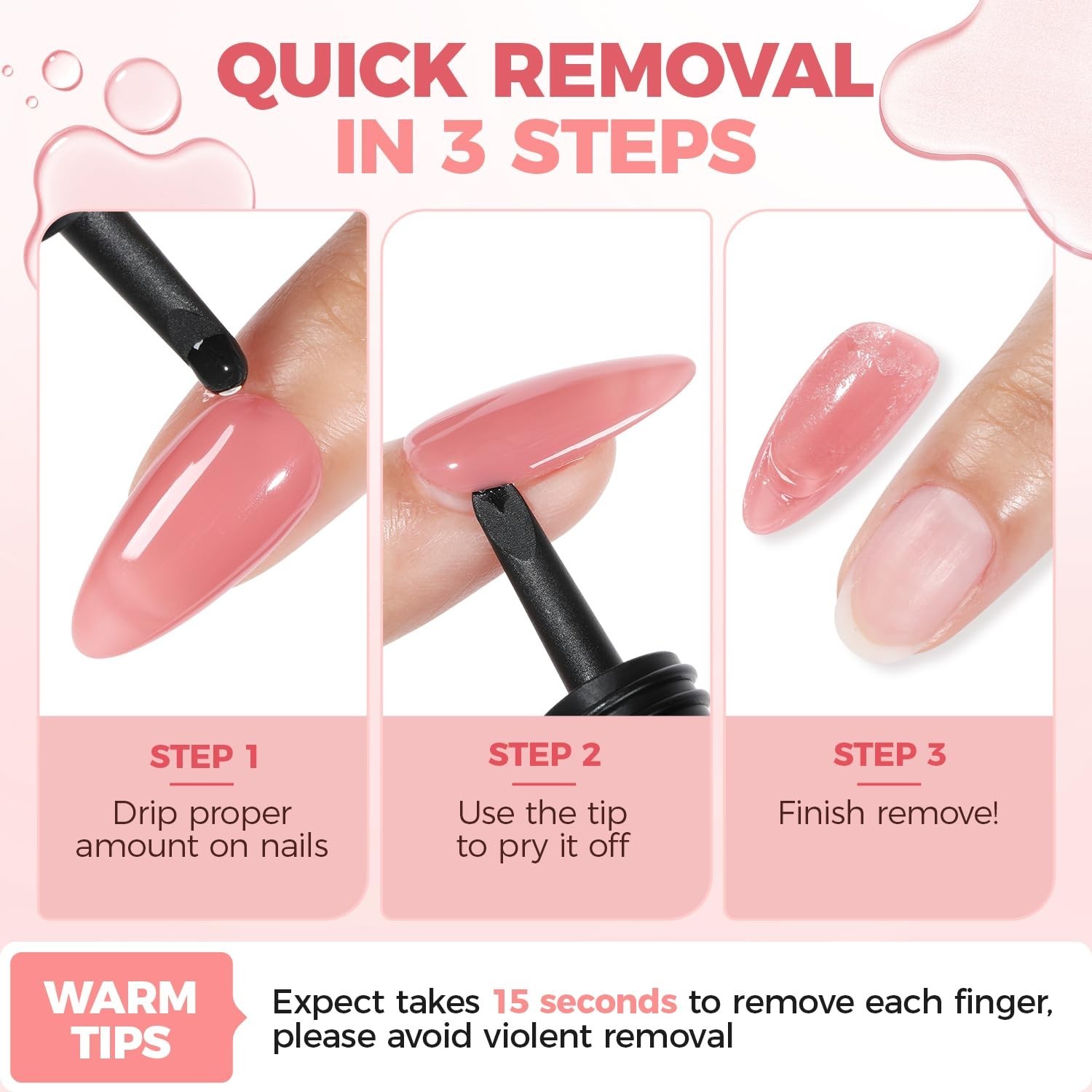 Effortless Gel Nail Glue Remover – Acetone-Free with Precision Control
