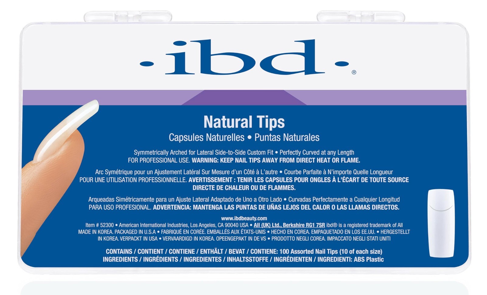 IBD 52300 Natural Tips 100 count