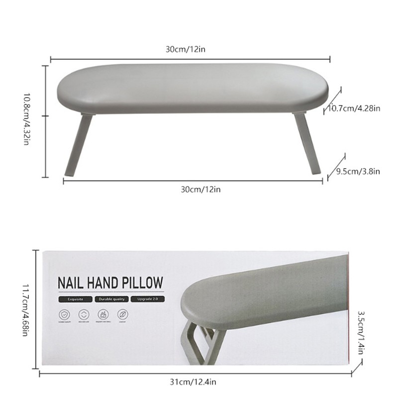 Nail Art Pillow Plastic Soft Lightweight Manicure Hand Rest Cushion Salon