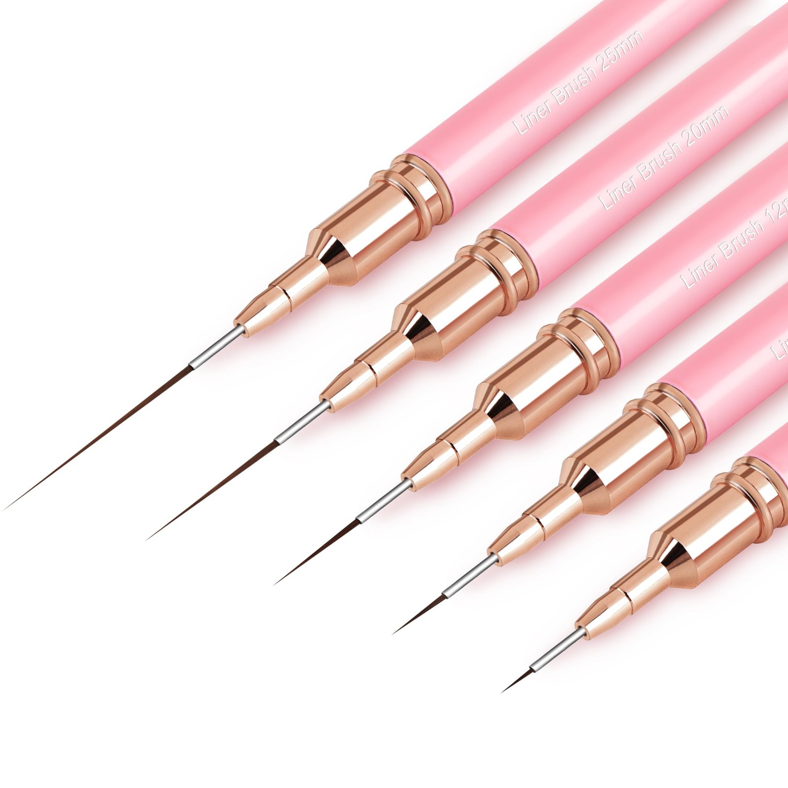 5 Pcs Nail Art Brushes Nail Art Liner Brushes Painting Art Drawing Tool