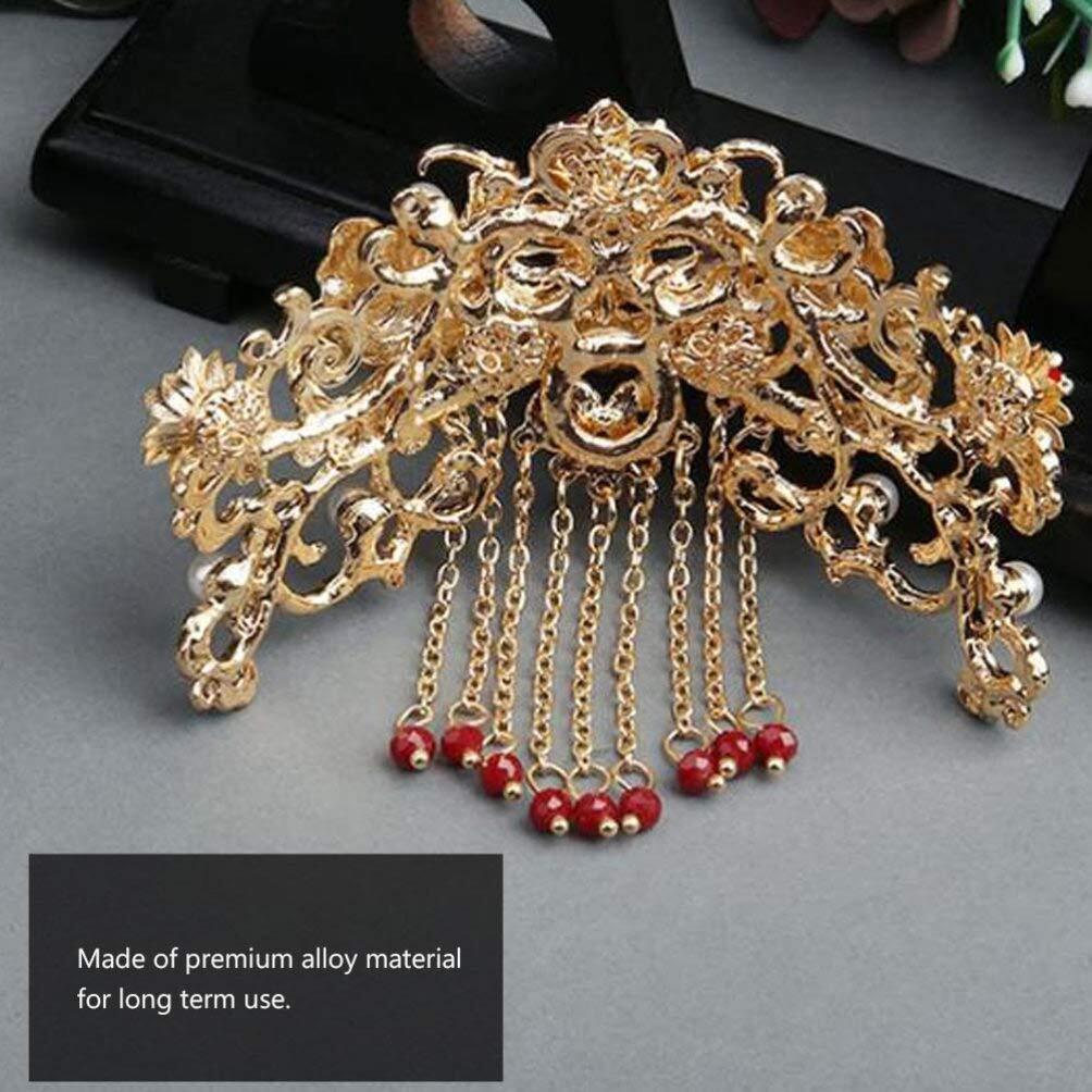 Hair Sticks For Women Chinese Accessories Vintage Tassel Red