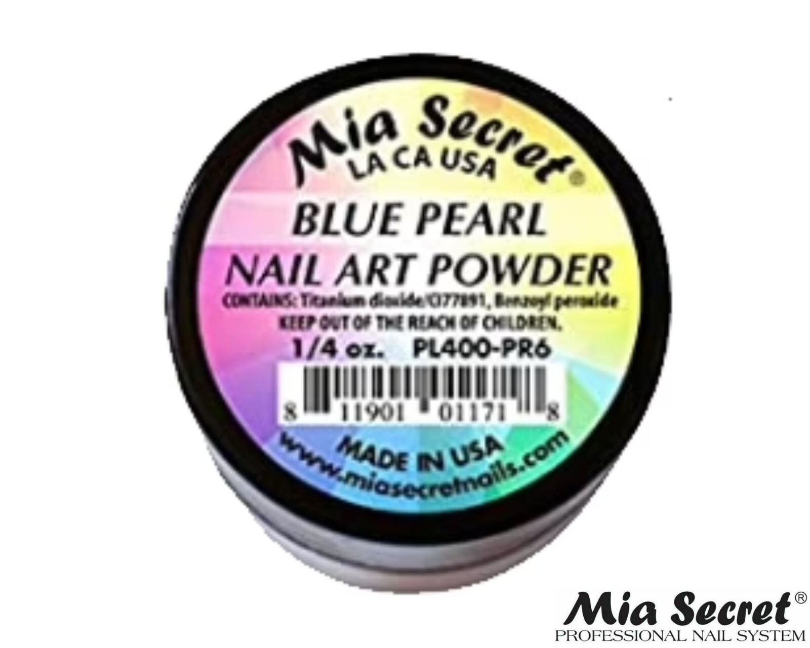 Mia Secret Nail Art Powder Pearl Collection (BLUE) 1/4oz