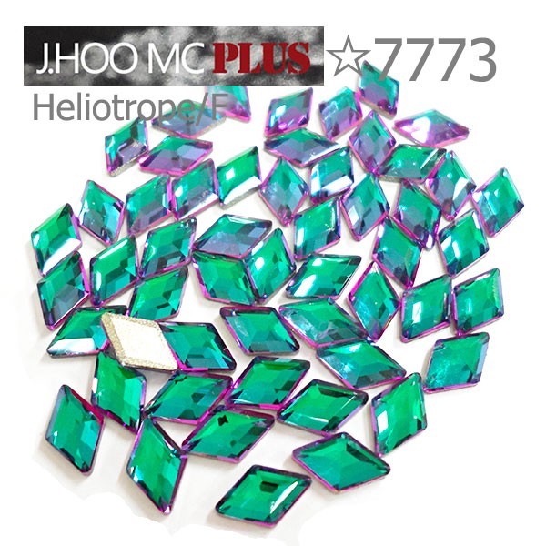 J.HOO Crystal 7773 Diamond Shape Flat Back Rhinestones 9.9×5.9mm Nail Art (8pc)