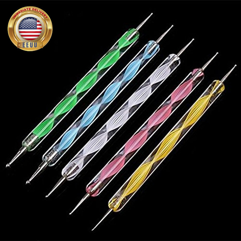 20PCS Nail Art Design Dotting Painting Drawing Polish Brush Pen Tools ⭐️⭐️⭐️⭐️⭐️