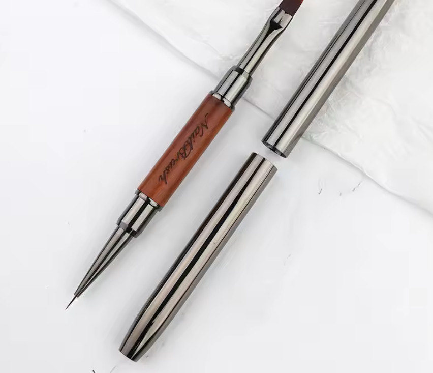 Double End Nail Push Glue Phototherapy Pen UV Gel Liner Brush Dual End Beauty