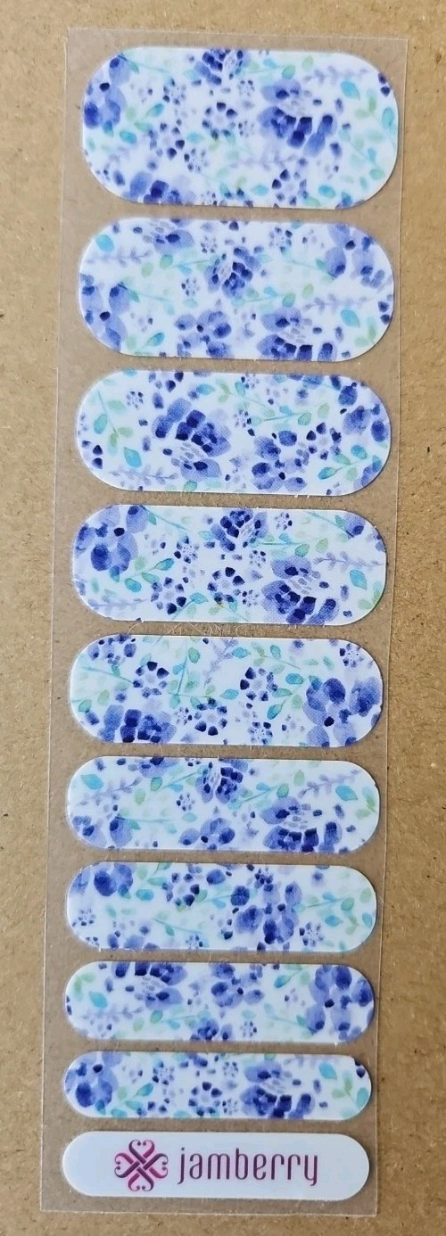 JAMBERRY BOTANICAL BLISS NAIL WRAP HALF SHEET RETIRED MAY 2016 MOTHERS DAY