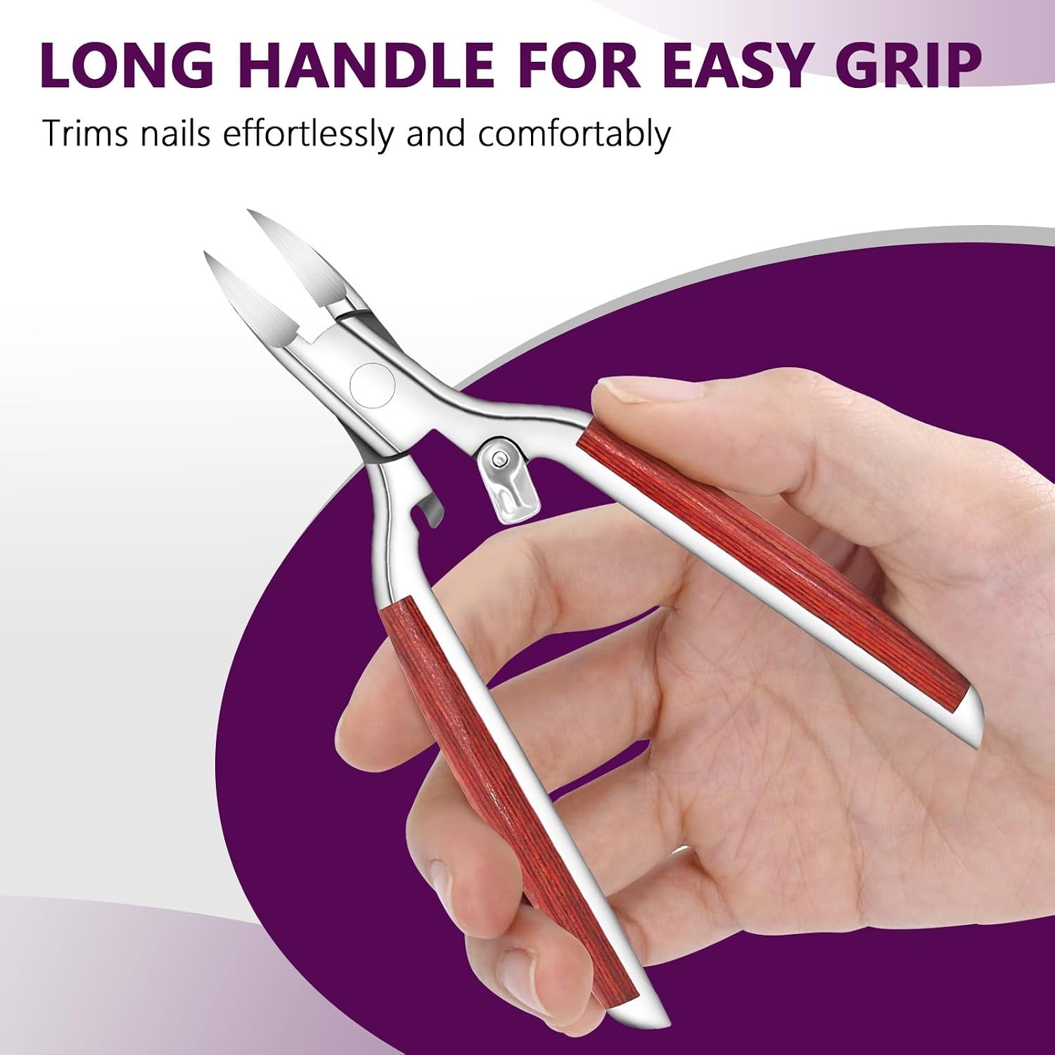 Sharp Toenail Clippers for Thick Nails, Ingrown, Heavy Duty, Seniors