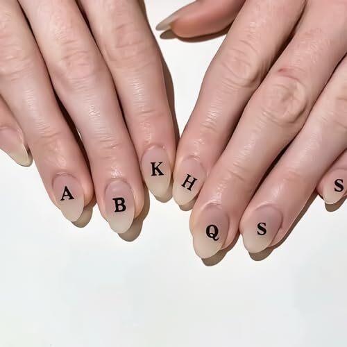 Letter Nail Stickers for Nail Art，English Alphabet Nail Decals Self-Adhesive